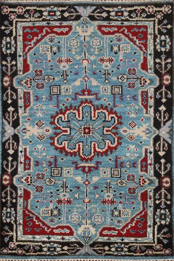 Blue Heriz Serapi Indian Accent Rug 3x5
