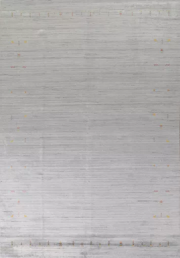 Striped Gabbeh Living Room Area Rug 9x12