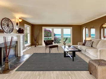 Charcoal Gabbeh Indian Area Rug 8x10