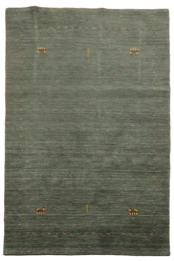 Sophisticated Gray Rug with Intricate Textured Designs 4x6