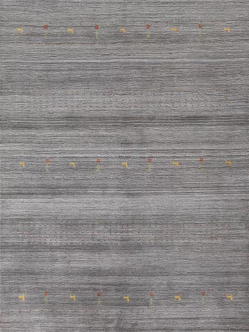 Tribal Gabbeh Indian Area Rug 6x8