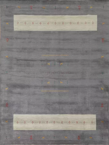 Gray Tribal Gabbeh Oriental Area Rug 8x10