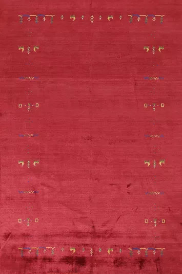 Handmade Gabbeh Indian Area Rug 6x8