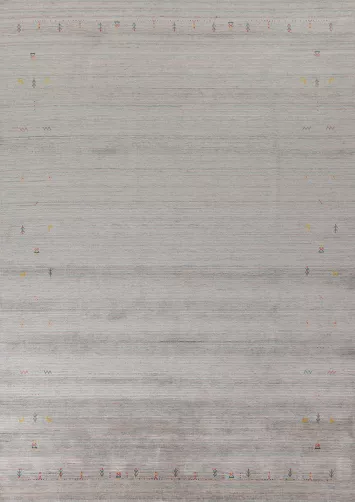 Striped Gabbeh Indian Area Rug 9x12