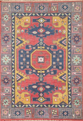 Handmade Heriz Serapi Indian Wool Rug 4x6