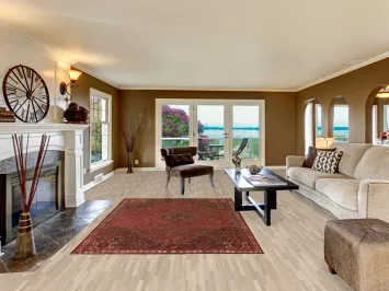 Pre-1900 Antique Qashqai Vegetable Dye Persian Rug 6x8