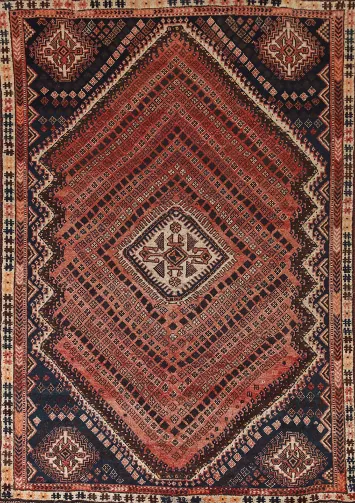 Geometric Shiraz Persian Rug 5x7