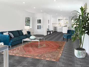 Vintage Wool Kashkoli Persian Area Rug 6x9