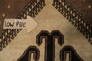 Brown Geometric Shiraz Persian Area Rug 7x10