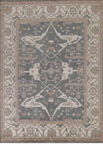 Handmade Gray Oushak Oriental Area Rug 8x10