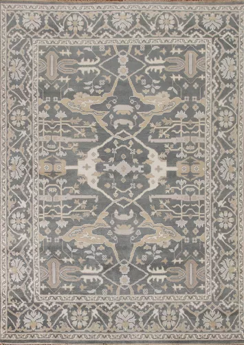 Gray Wool Oushak Oriental Area Rug 8x10