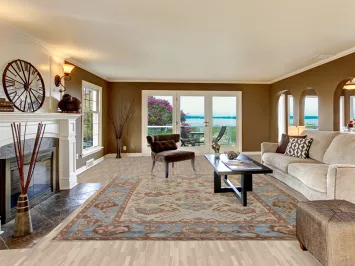 All-Over Floral Oushak Indian Area Rug 9x12