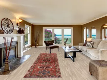 Geometric Gharajeh Persian Runner Rug 3x12