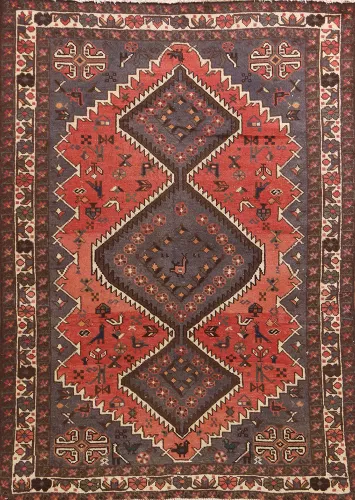 Tribal Wool Sirjan Persian Rug 5x7