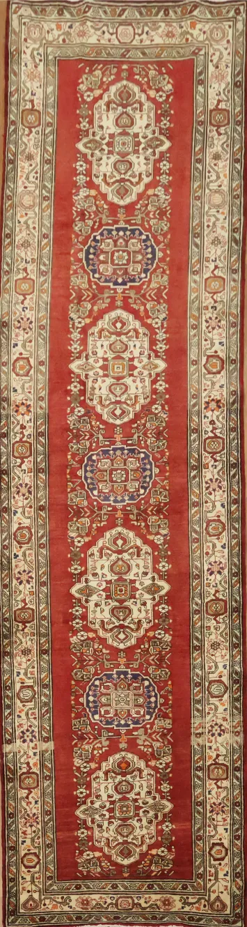 Handmade Tabriz Persian Runner Rug 4x13