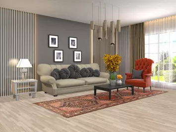 Geometric Ardebil Persian Runner Rug 4x11