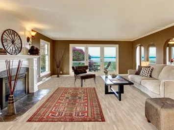 Geometric Meshkin Persian Runner Rug 4x10