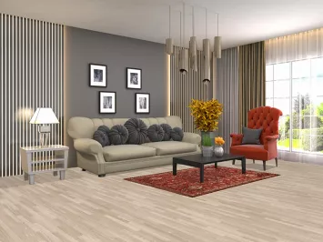 Vintage Red Wool Shiraz Persian Rug 4x6