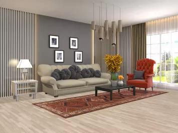 Vintage Wool Ardebil Persian Runner Rug 4x11