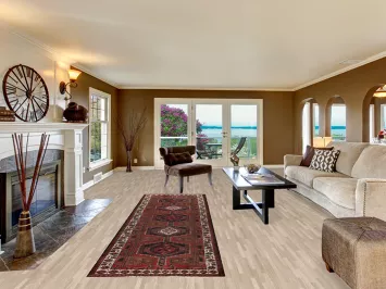 Red Geometric Ardebil Persian Runner Rug 3x11