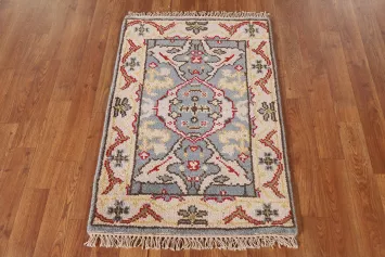 Gray Oushak Indian Rug 2x3