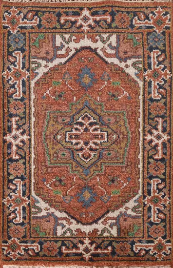 Handmade Heriz Serapi Oriental Rug 2x3