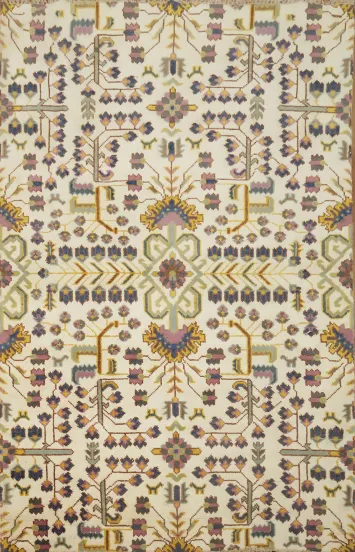 All-Over Kazak Handmade Area Rug 5x8