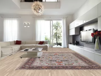 Handmade Gray Oushak Large Oriental Rug 12x15