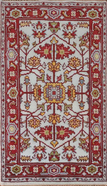 Light Blue Heriz Serapi Indian Rug 3x5