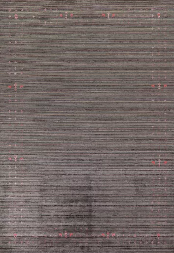 Striped Gabbeh Indian Area Rug 9x12