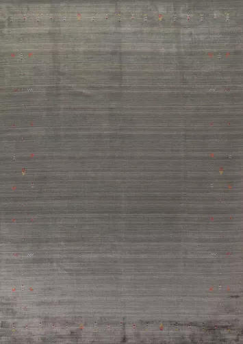 Striped Gabbeh Indian Area Rug 9x12