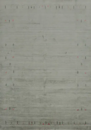 Simple Beauty Gabbeh Area Rug 8x10 with Elegant Tiny Symbols Design