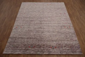 Artisan Craftsmanship Shines in This Subtle Gabbeh Area Rug 8x10