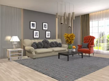 Handmade Gray Gabbeh Indian Area Rug 8x10