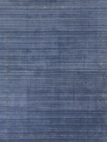 Blue Gabbeh Indian Area Rug 8x10
