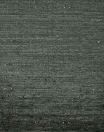 Elegant Minimalist Gabbeh Square Area Rug 10x10 with Subtle Details