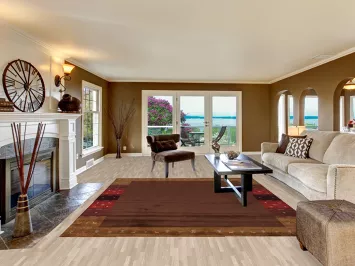 Brown Gabbeh Indian Area Rug 8x10