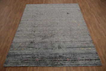 Versatile Gray Gabbeh Area Rug 8x10
