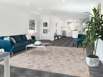 All-Over Floral Abstract Modern Area Rug 8x10