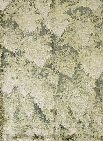 Green Modern Indian Abstract Rug 5x7