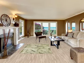 Green Modern Indian Abstract Rug 5x7