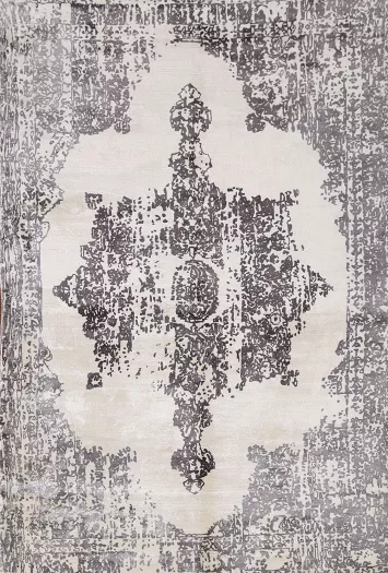 Handmade Abstract Indian Rug 4x6