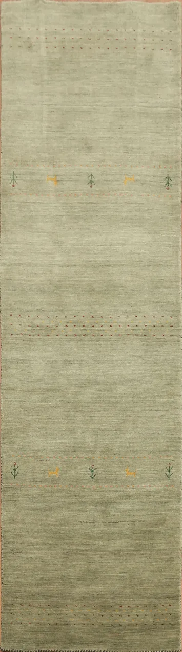 Tribal Gabbeh Indian Runner Rug 3x10