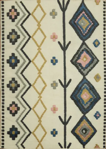 Moroccan Indian Area Rug 5x8