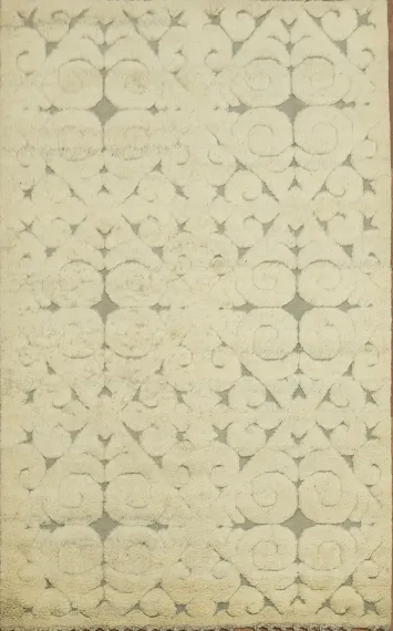 Earth Tone Moroccan Indian Area Rug 5x8