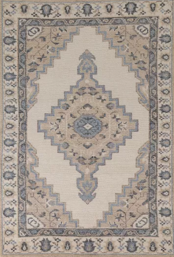 Geometric Moroccan Indian Area Rug 5x8