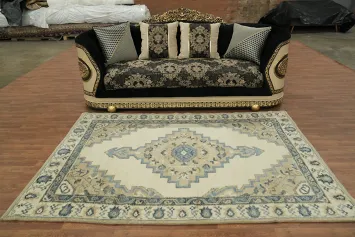 Geometric Moroccan Indian Area Rug 5x8