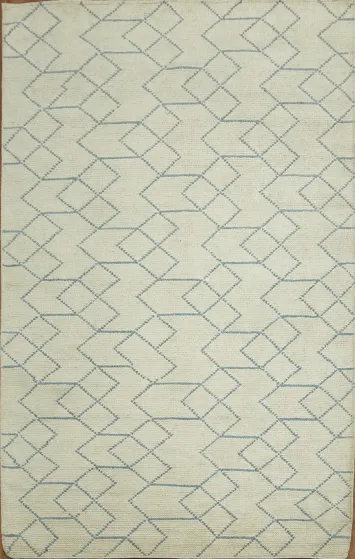 All-Over Trellis Moroccan Oriental Area Rug 5x8