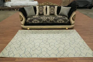 All-Over Trellis Moroccan Oriental Area Rug 5x8