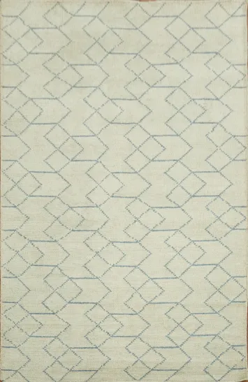 Trellis Moroccan Indian Area Rug 5x8